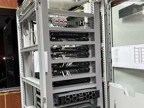 ICSS cabinets at a gas distribution station