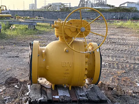 L&T ball valve on site